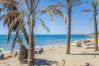 Beach near this apartment in Nagueles (Marbella)