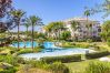 Community pool of this apartment in Nagueles (Marbella)