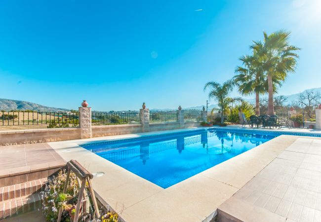 Private pool of this estate in Alhaurín el Grande