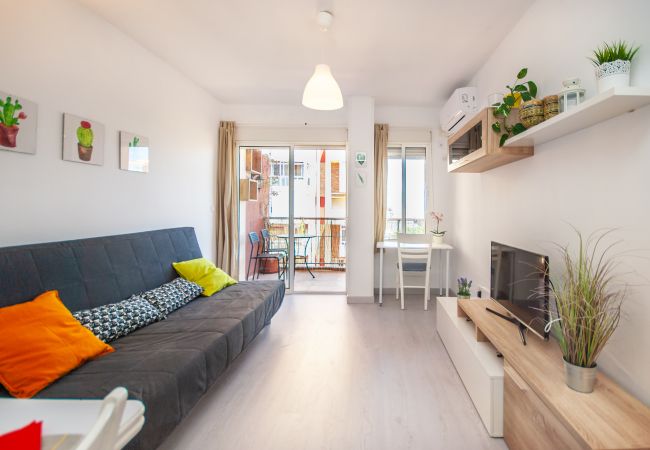 Living room of this apartment in Benalmádena