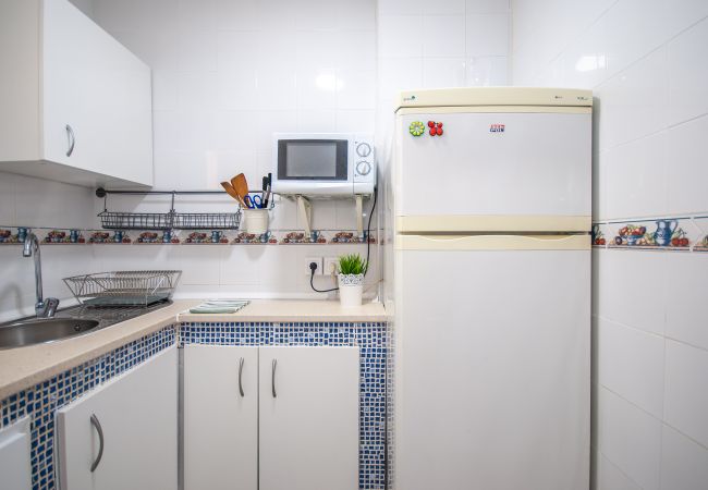 Kitchen of this apartment in Benalmádena