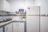 Kitchen of this apartment in Benalmádena