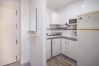 Kitchen of this apartment in Benalmádena