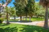 Garden of this apartment in Benalmádena