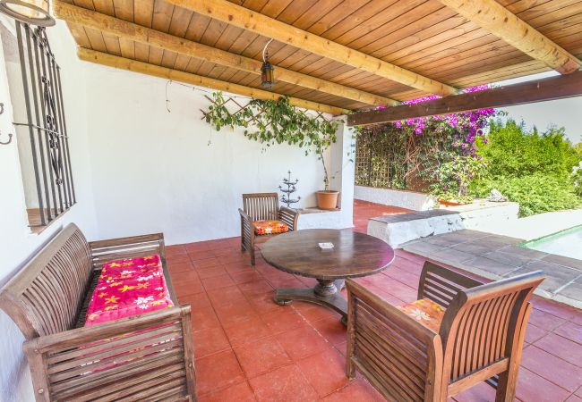 Terrace of this rural house in Alhaurín el Grande