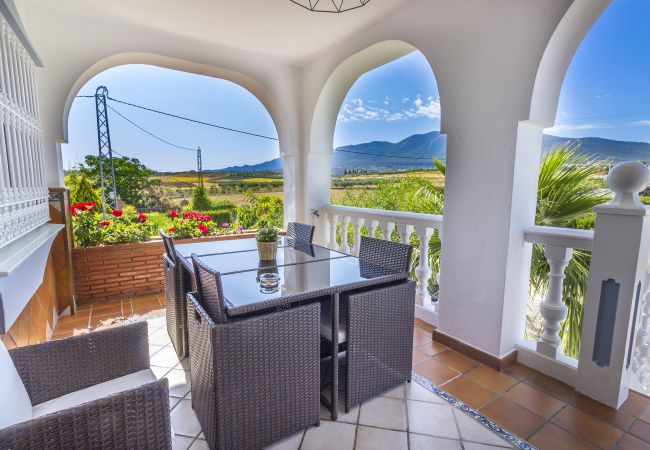 Terrace of this luxury estate in Alhaurín el Grande