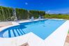 Pool of this luxury estate in Alhaurín el Grande