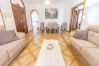 Living room with fireplace in this luxury country house in Alhaurín el Grande