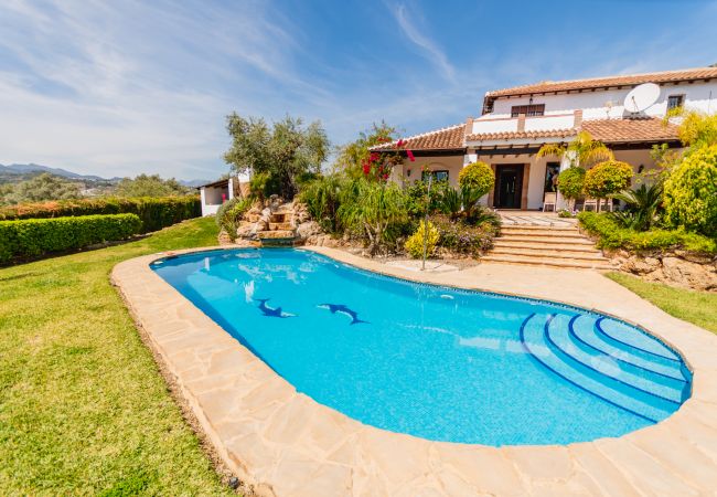 Private pool of this villa in Alhaurín el Grande