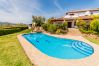 Private pool of this villa in Alhaurín el Grande