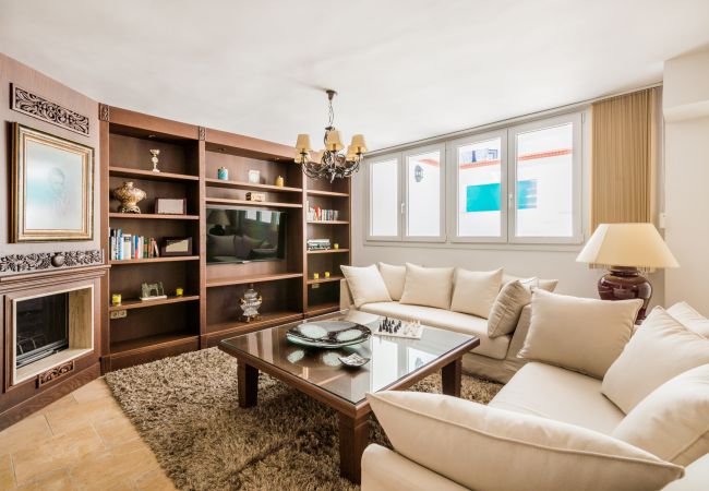 Living room of this luxury house in the center of Alhaurín el Grande