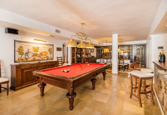 Living room of this luxury house in the center of Alhaurín el Grande