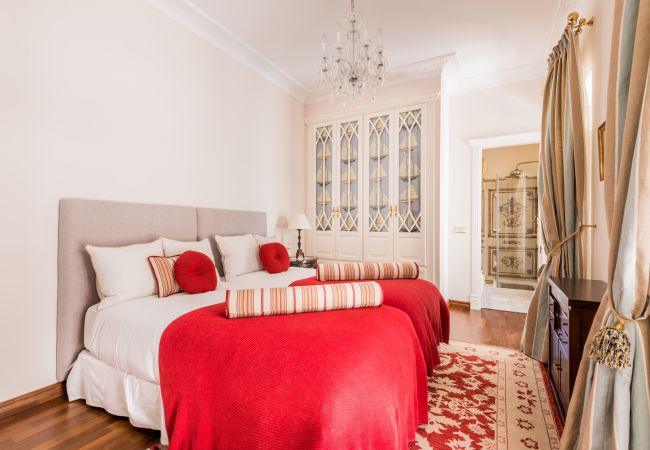 Bedroom of this luxury house in the center of Alhaurín el Grande