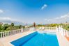 Private pool of this villa in Alhaurín el Grande