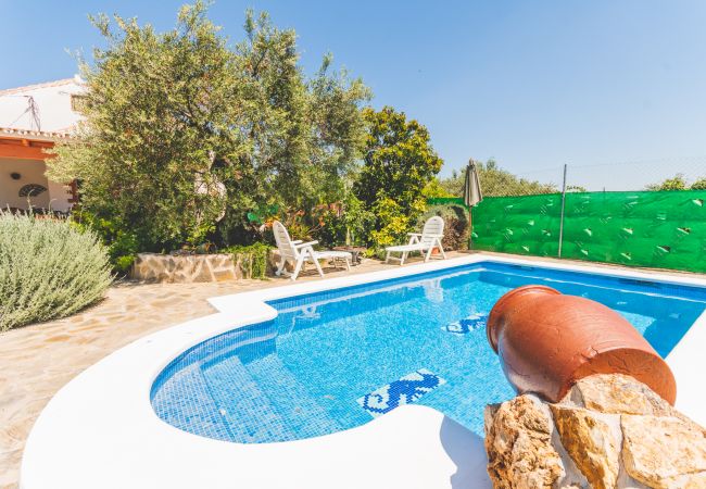 Private pool of this estate in Alhaurín el Grande