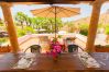 Terrace of this rural apartment in Mijas Pueblo