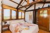 Bedroom of this rural studio in Mijas Pueblo