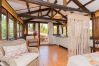 Bedroom of this rural studio in Mijas Pueblo