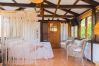 Bedroom of this rural studio in Mijas Pueblo