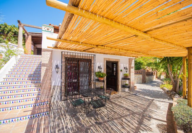 Terrace of this rural apartment in Mijas Pueblo