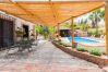 Terrace of this rural apartment in Mijas Pueblo