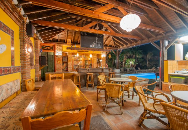 Terrace of this rural studio in Mijas Pueblo