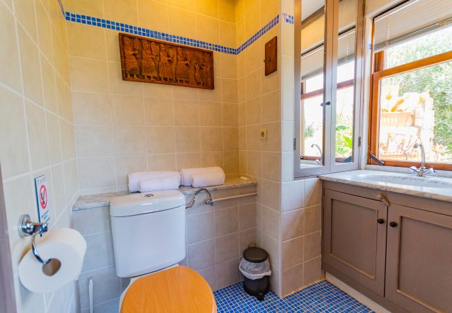 Bathroom of this rural studio in Mijas Pueblo