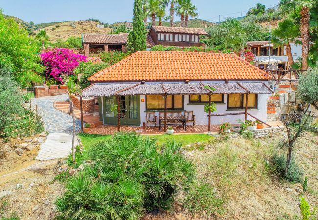 Garden of this rural studio in Mijas Pueblo