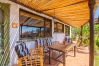 Terrace of this rural studio in Mijas Pueblo