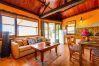 Living room of this rural studio in Mijas Pueblo