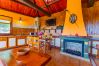Living room of this rural studio in Mijas Pueblo
