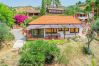 Garden of this rural studio in Mijas Pueblo