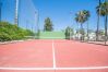Community tennis court of this apartment in La Cala de Mijas