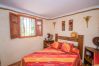 Bedroom of this rural house in Guaro