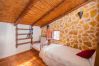 Bedroom of this rural house in Guaro