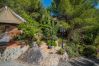 Garden of this rural house in Guaro