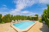 Private pool of the accommodation in Ardales