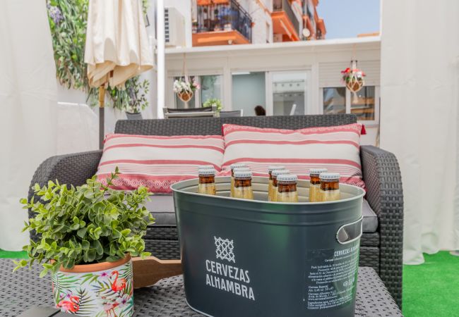 Terrace of this apartment in Rincón de la Victoria