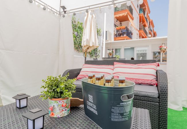 Terrace of this apartment in Rincón de la Victoria