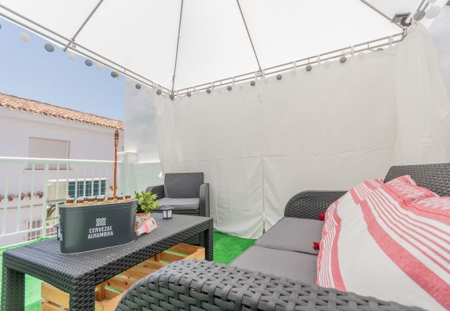 Terrace of this apartment in Rincón de la Victoria
