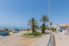 Beach near this apartment in Rincón de la Victoria