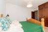 Bedroom of this house with fireplace in El Torcal