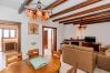 Living room with fireplace in this house in El Torcal