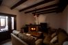 Living room with fireplace in this house in El Torcal