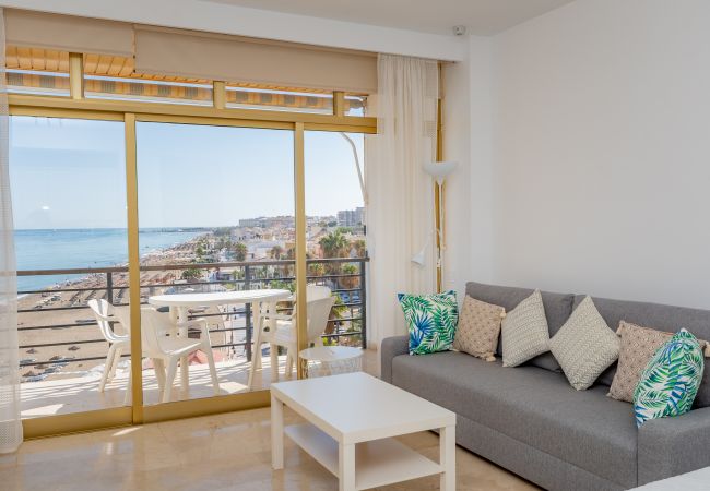 Living room of this studio in Torremolinos