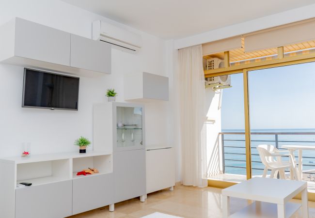 Living room of this studio in Torremolinos