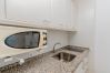 Kitchen of this studio in Torremolinos