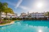 Private pool of this apartment in Marbella