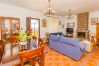 Living room of this house with fireplace in Coín