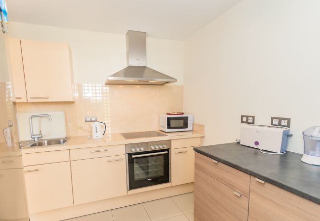 Kitchen of this apartment in Marbella